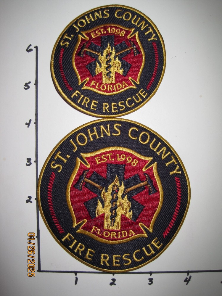 FL - St. Johns County Fire Dept patch Florida (get both)