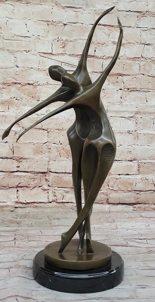 Miguel Lopez Original - Artwork Modern Abstract Bronze Dancer Statue
