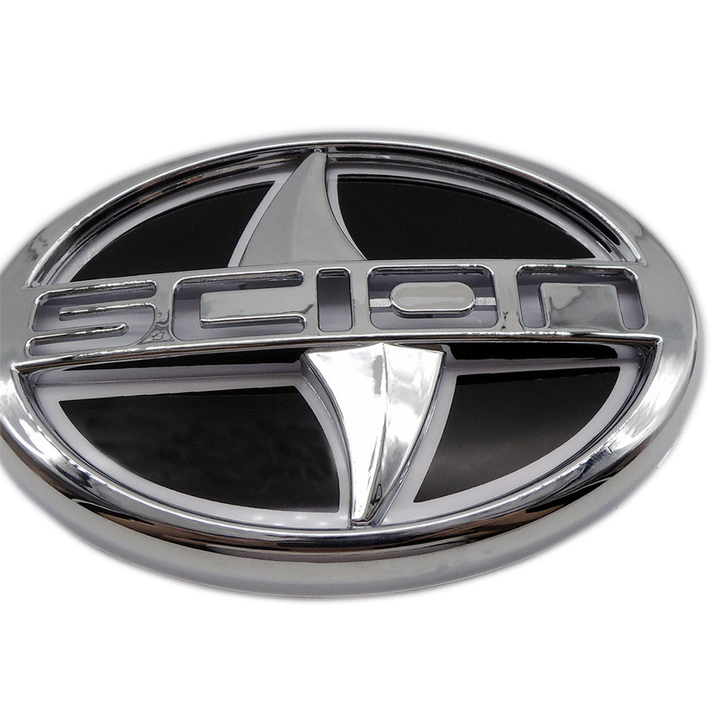 (12.5CMX8.5CM) White 5D LED Car Tail Rear Logo Light Badge Lamp Emblem For Scion