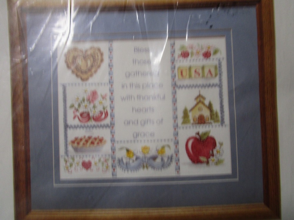 BLESSED PATCHWORK - FABRIC PAINTING CANVAS - NO PAINT - 8 X 10