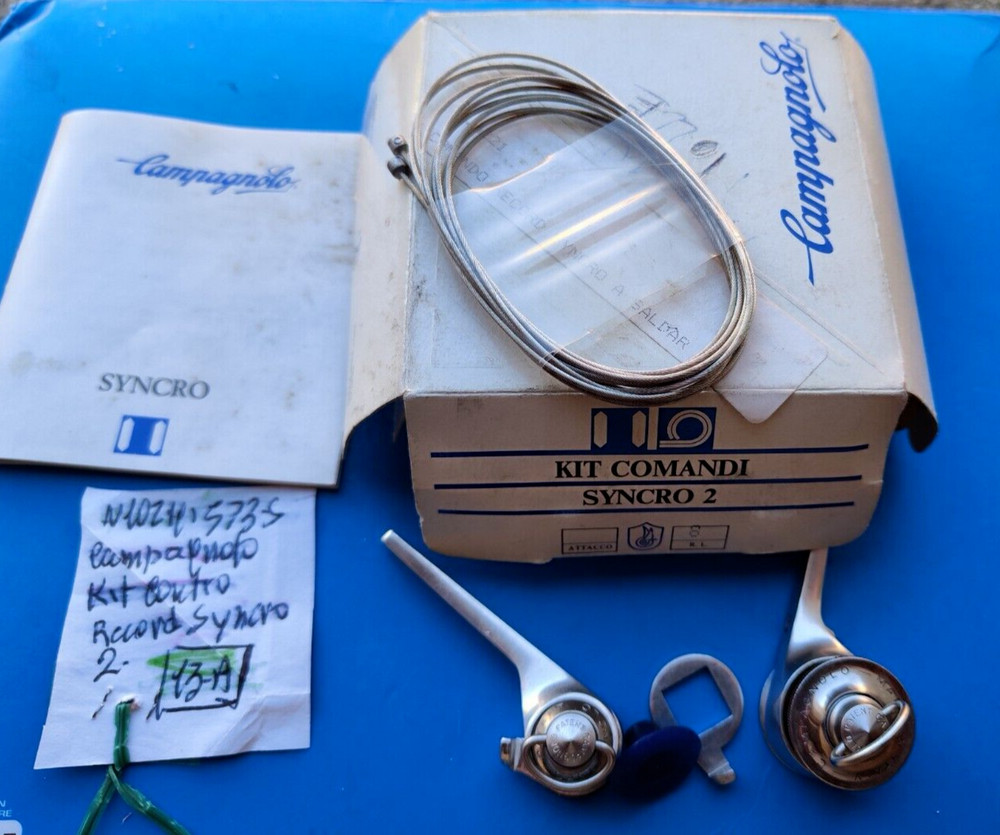 CAMPAGNOLO CONTROL KIT RECORD SYNCRO 2 IN ORIGINAL BOX LEVE COMANDO