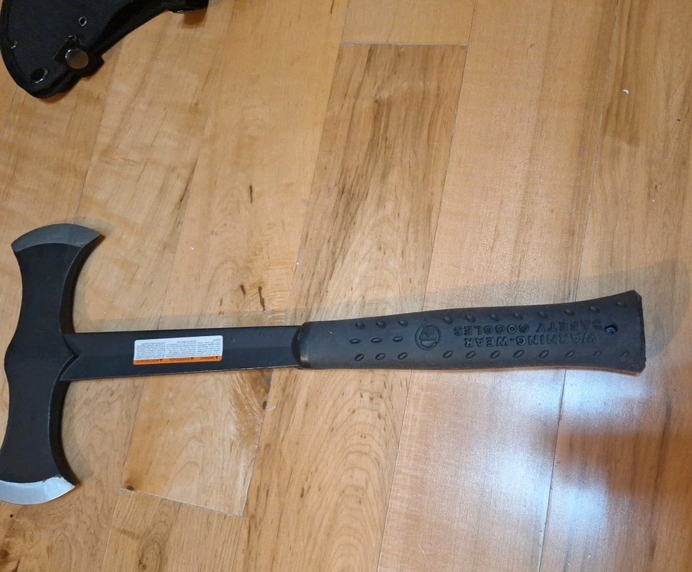 ESTWING EBDBA 16.5" BLACK EAGLE DOUBLE BIT CAMP AXE, SHOCK REDUCTION, SHEATH
