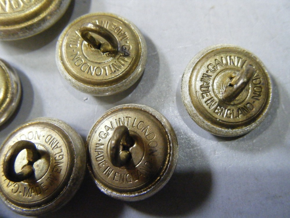 Vintage Army Dress Uniform Silver Engineer Uniform buttons