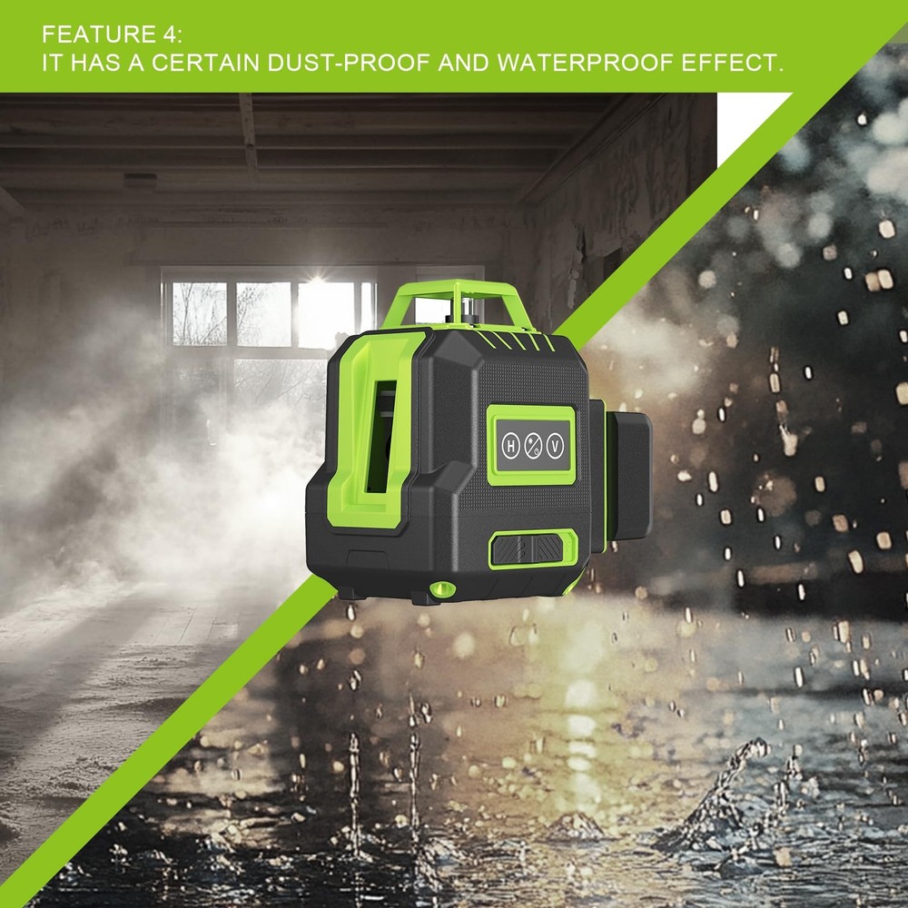 360° Laser Level with Tripod 40in, Self Leveling Laser Level with Pulse Mode,...