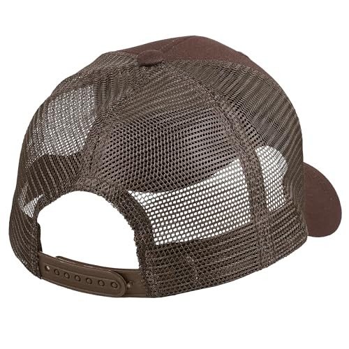 Trucker Hat Baseball Cap Structured Plain Design 6 Panel, One Size 1pk Brown