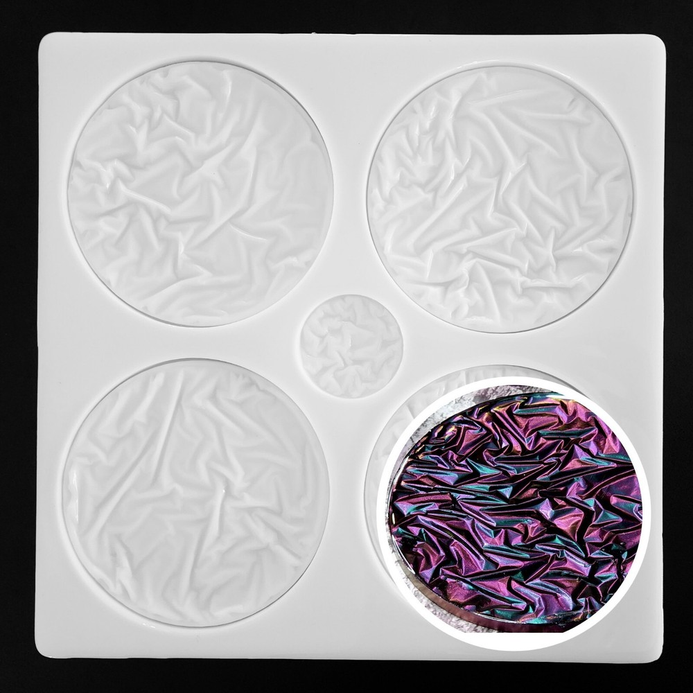 CRUSHED VELVET Coaster Silicone Mold AU