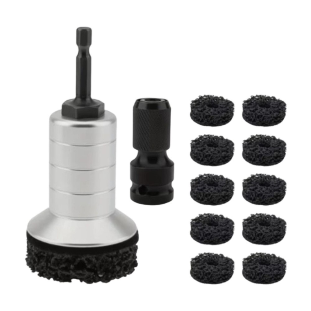 Wheel Stud Cleaning Tool Includes 10 Pads, Holder and Adapter Sturdy