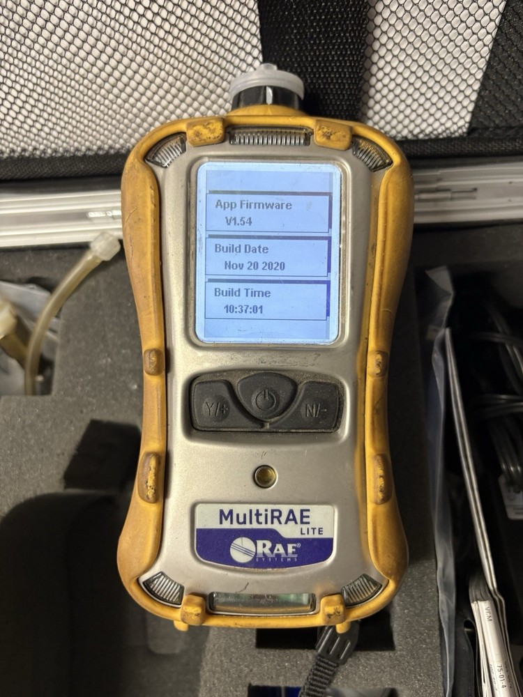 Rae MultiRae Lite PGM6208 Multi Gas Tester Bundle Case Accessories-TESTED-READ!!