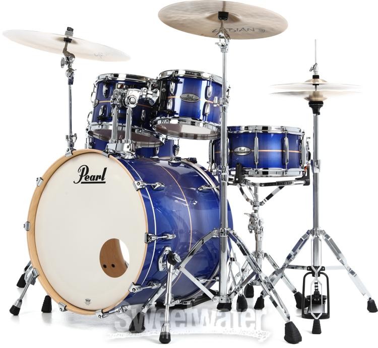 Pearl Professional Maple 4-piece Shell Pack - Royal Blue Burst Stripe