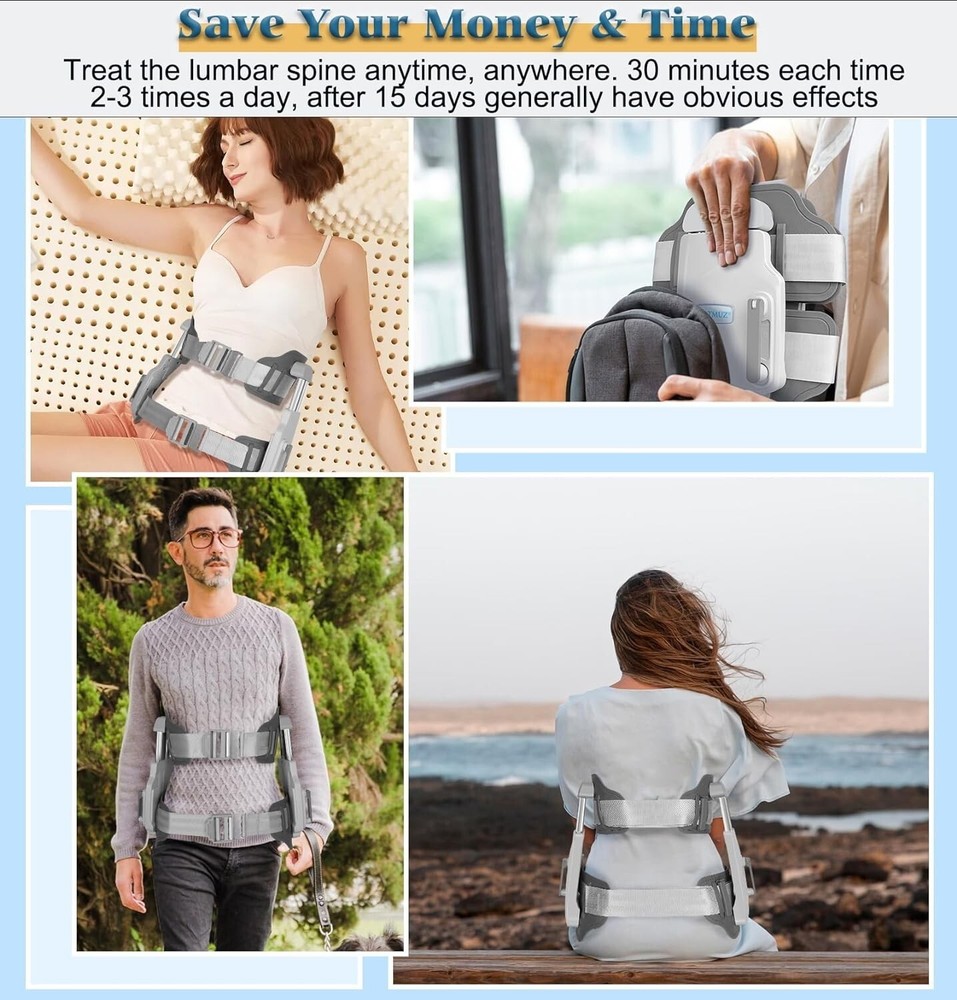 At-Home Lumbar Decompression System Save Clinic Physical Therapy Cost & Time