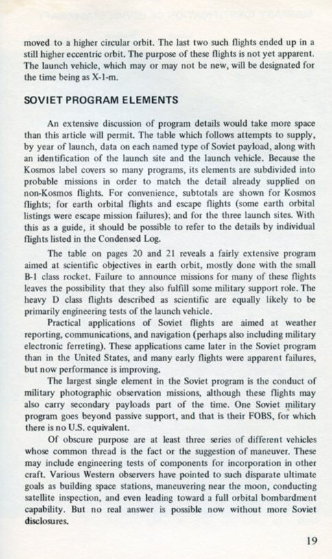 Space Log - Winter 1968, The Soviet Space Program, Published by TRW