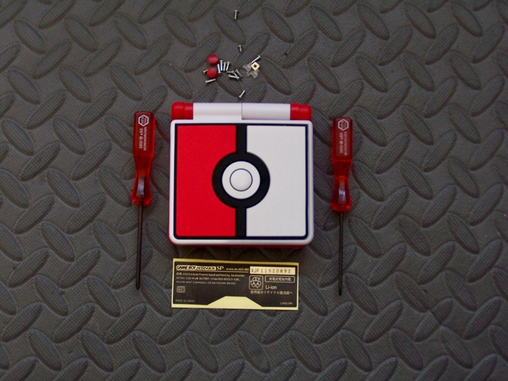 NEW Nintendo Game Boy Advance SP 3D Pokeball Replacement Housing Shell