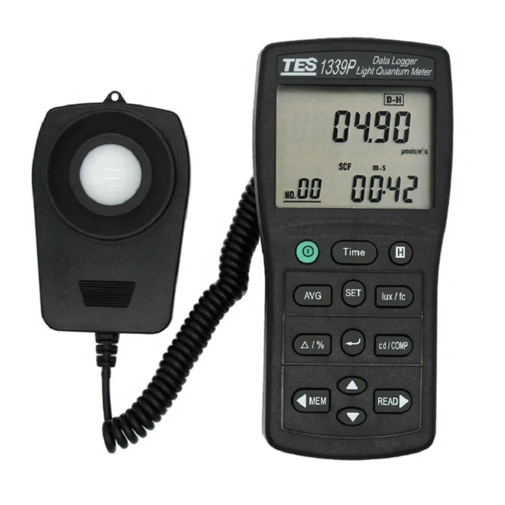 TES-1339P Portable Photosynthesis Tester Lux Data Logger Light Meter