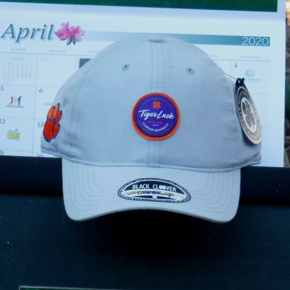 Clemson University Black Clover with Clover  Crazy Luck