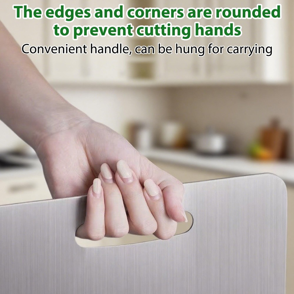 Kitchen Titanium Cutting Board, Stainless Steel Cutting Board, Double Sided C...