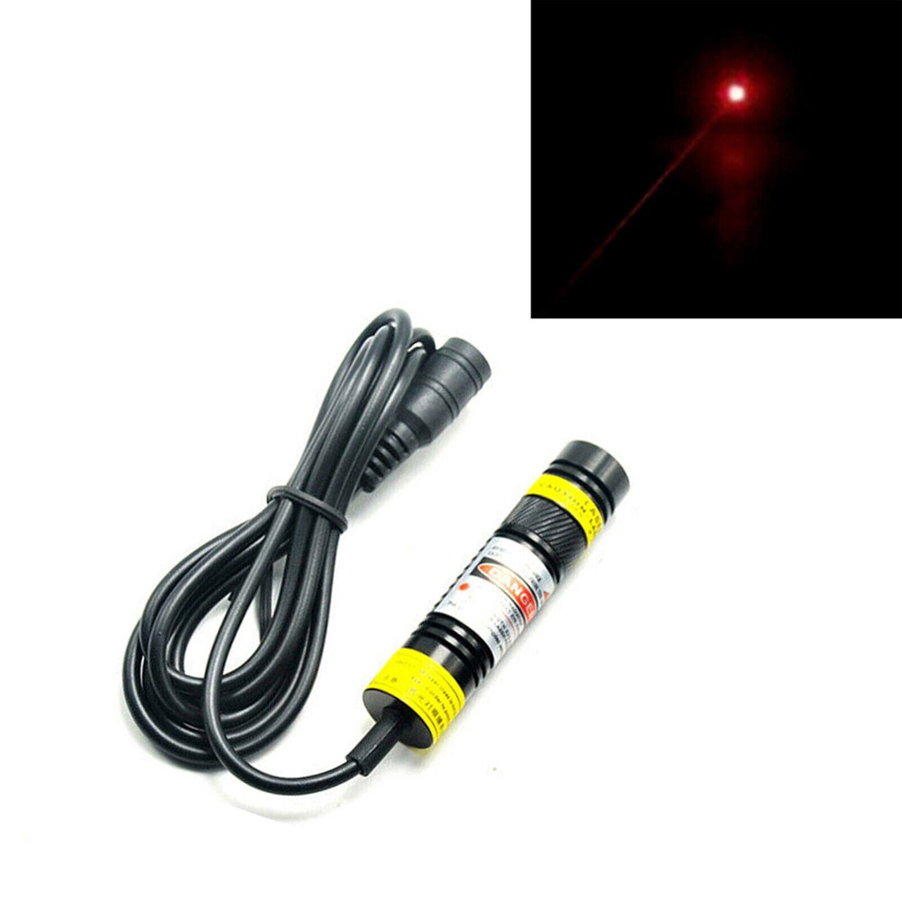 1pc Adjustable Focus 650nm 100mw 5V Red Dot Laser Locator Module 16*68mm