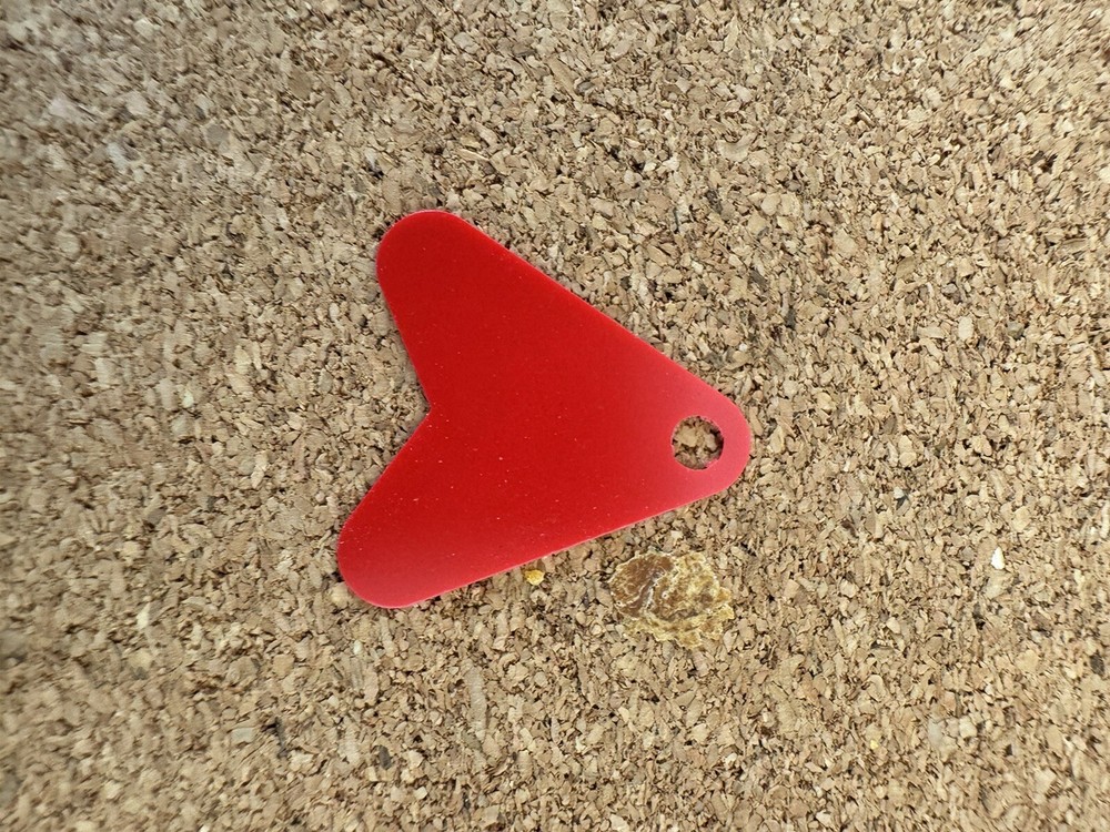 LURE TAIL ATTRACTOR BLADES LURE MAKING, SAMPLE PACK - HIGH VIS RED LARGE SIZE