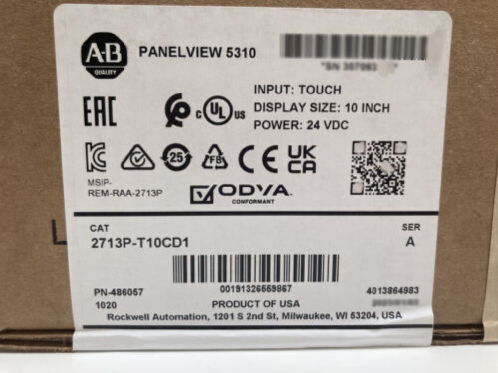 2713P-T10CD1  Allen Bradley Panelview 5310 Termina In Box 2713PT10CD1
