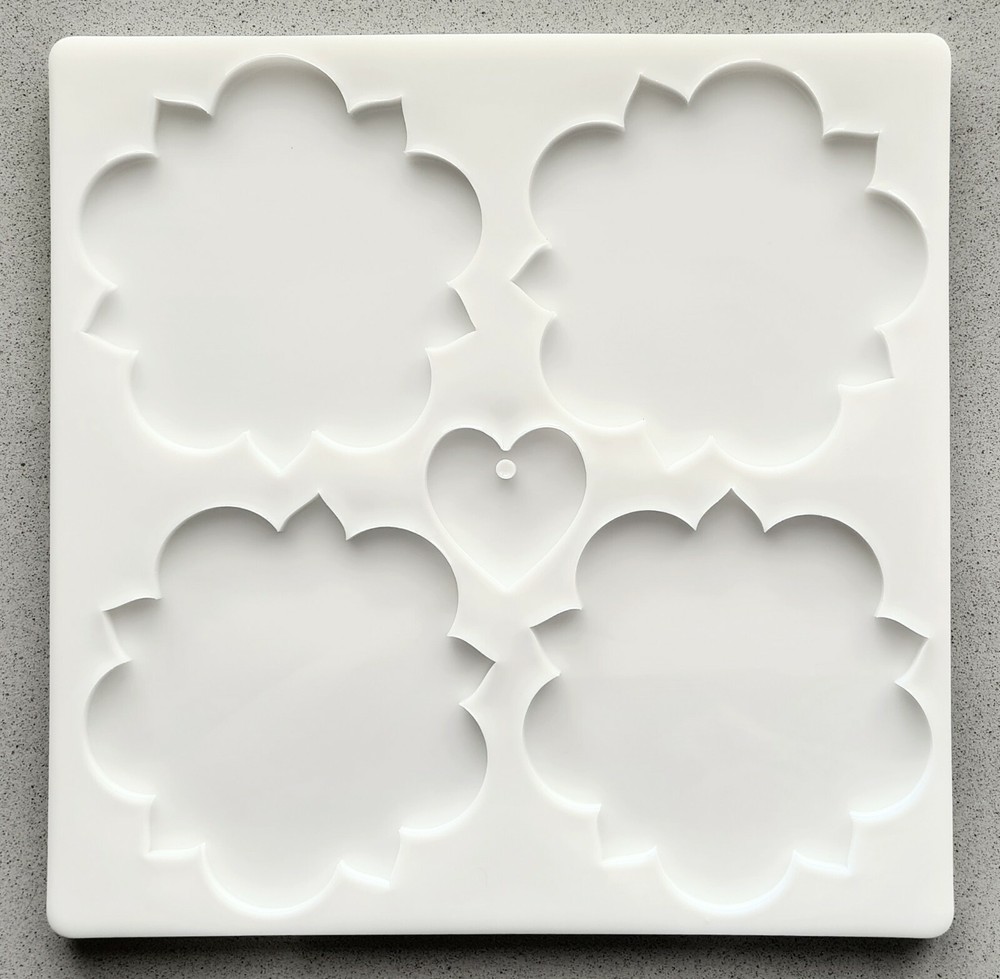 Poinsettia Coaster Silicone Mold AU