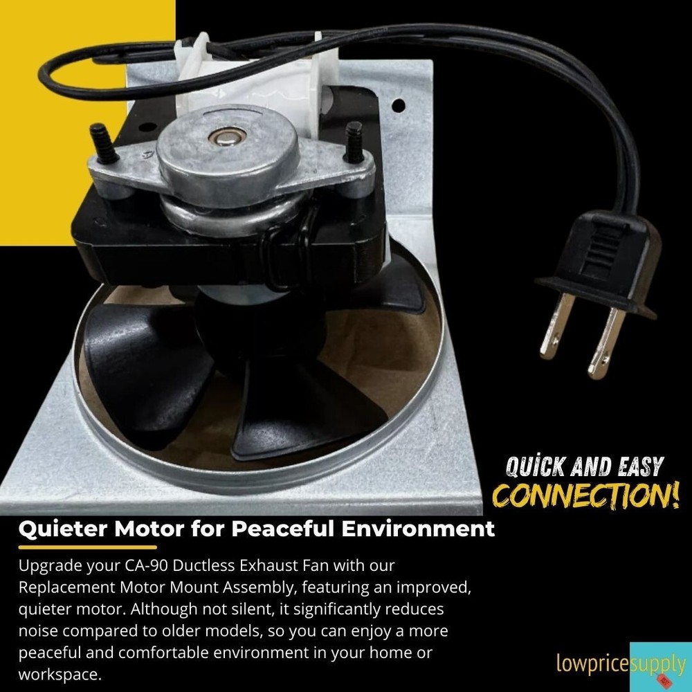Replacement Motor Mount Assembly For CA-90 Ductless Exhaust Fan for Remodeling