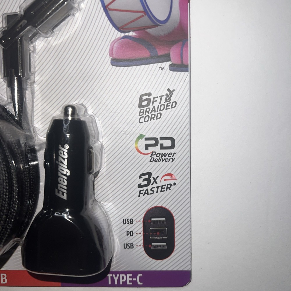 Energizer Universal Braided Cable 4-in-1 Power Conectors