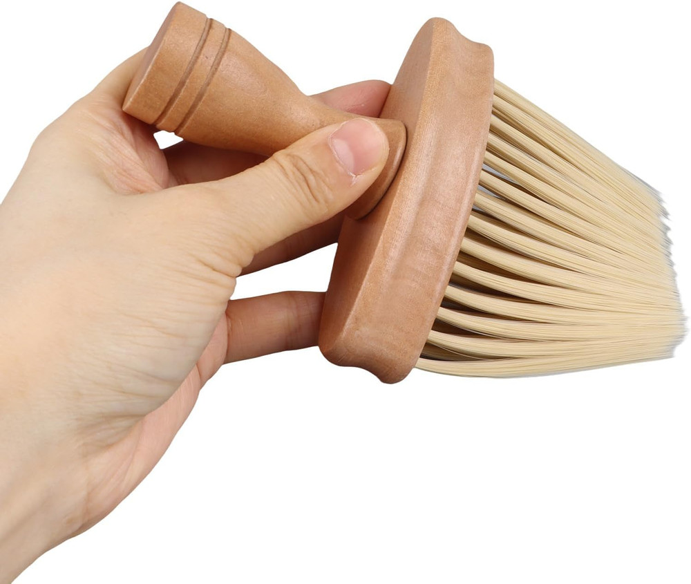 Double Sided Anti Static Keyboard Cleaning Brush Wood Handle Soft Dust Tool