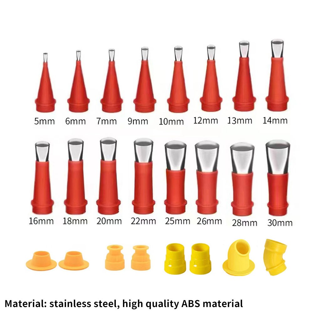 Universal Integrated Rubber Nozzle Tool Caulking Nozzle Applicator with Base OY