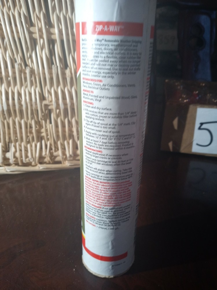 Zip-A-Way Red Devil Forms Tight Seal Around Doors and Windows