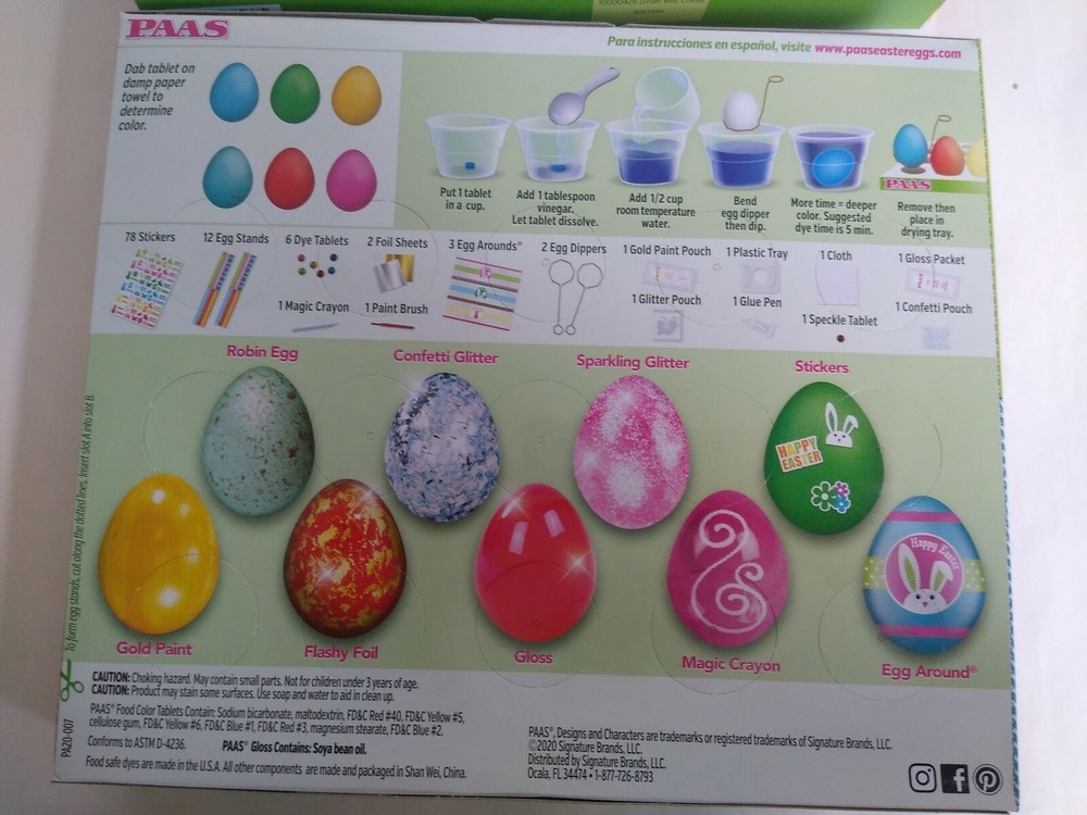 2 Easter Egg Decorating Kits PAAS Easter Tradition Deggorating party