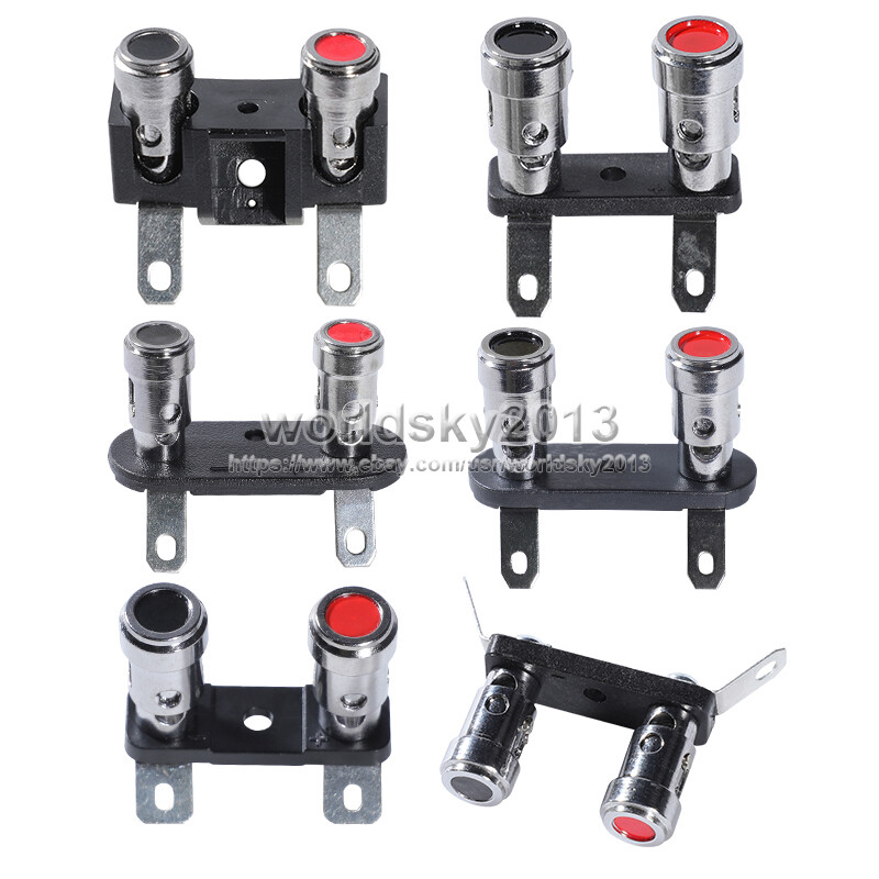 2pcs Press Type Speaker Terminal Strip Horn Woofer Leading Wire Connector