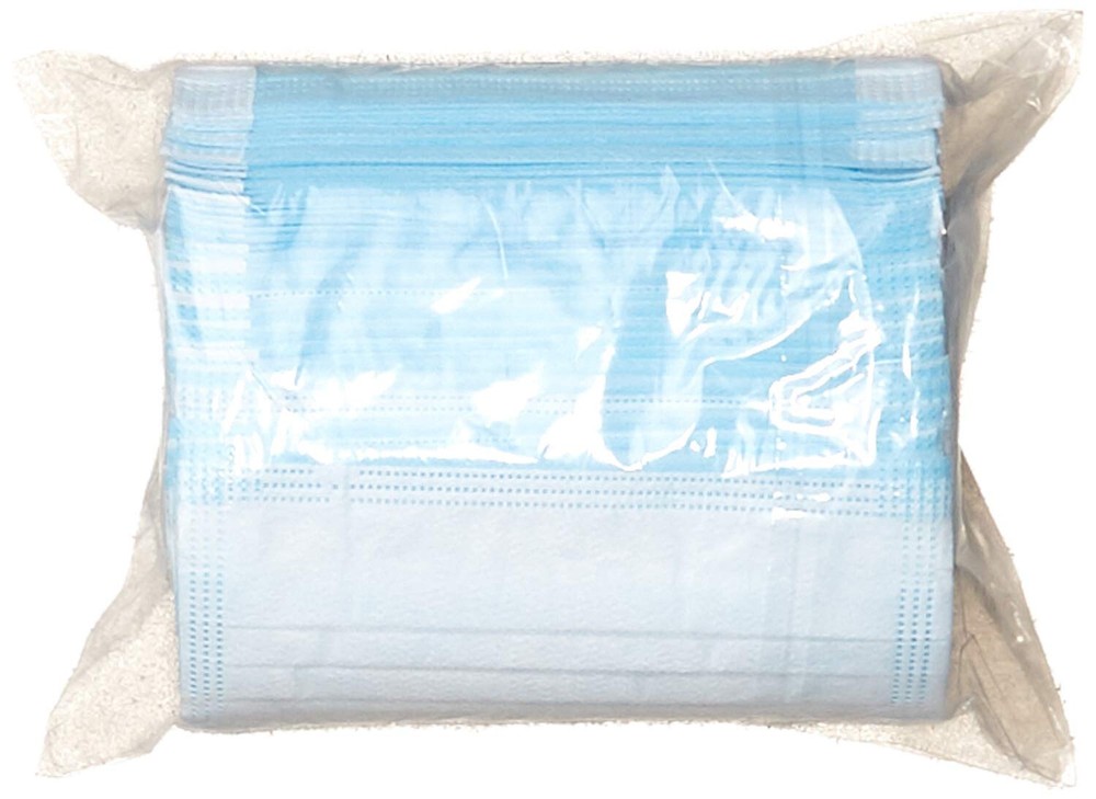 Single Use Disposable Face Mask Blue (Pack of 50)