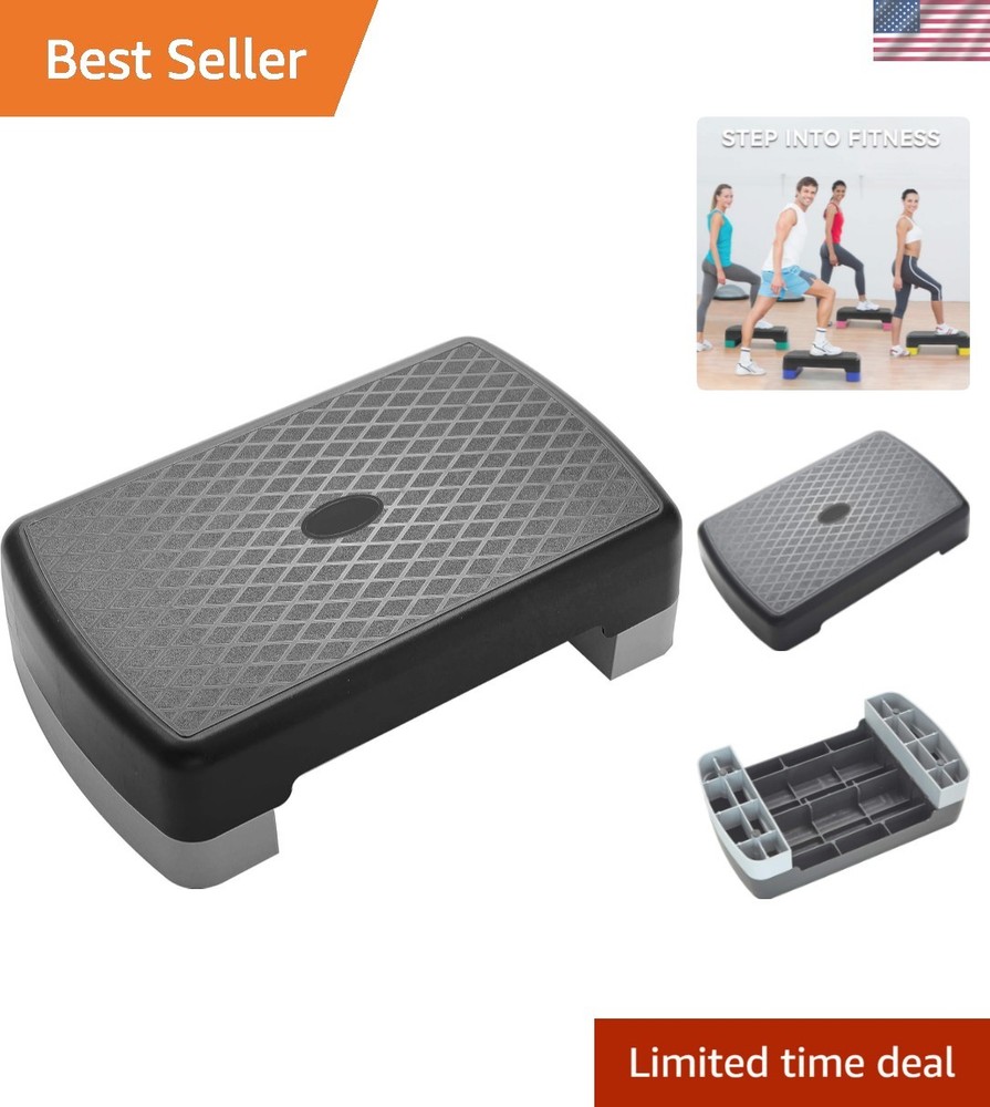 Lightweight 18" Aerobic Step Platform with Adjustable Heights for Home Workouts