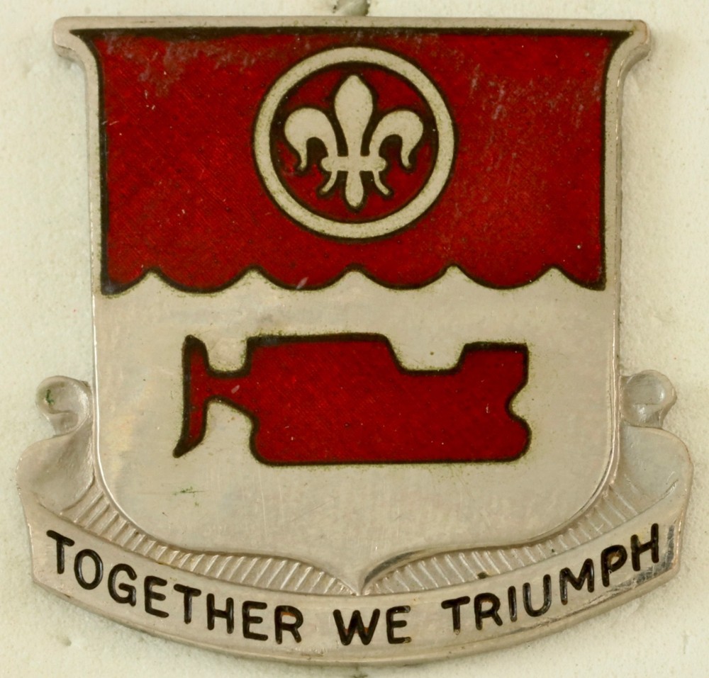 370th Engineer Regiment Crest DI/DUI Pinback NS Meyer HM