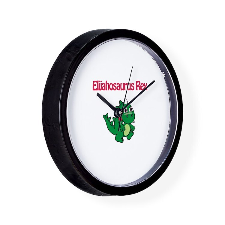 CafePress Elijahosaurus Rex Unique Decorative 10" Wall Clock (160666417)
