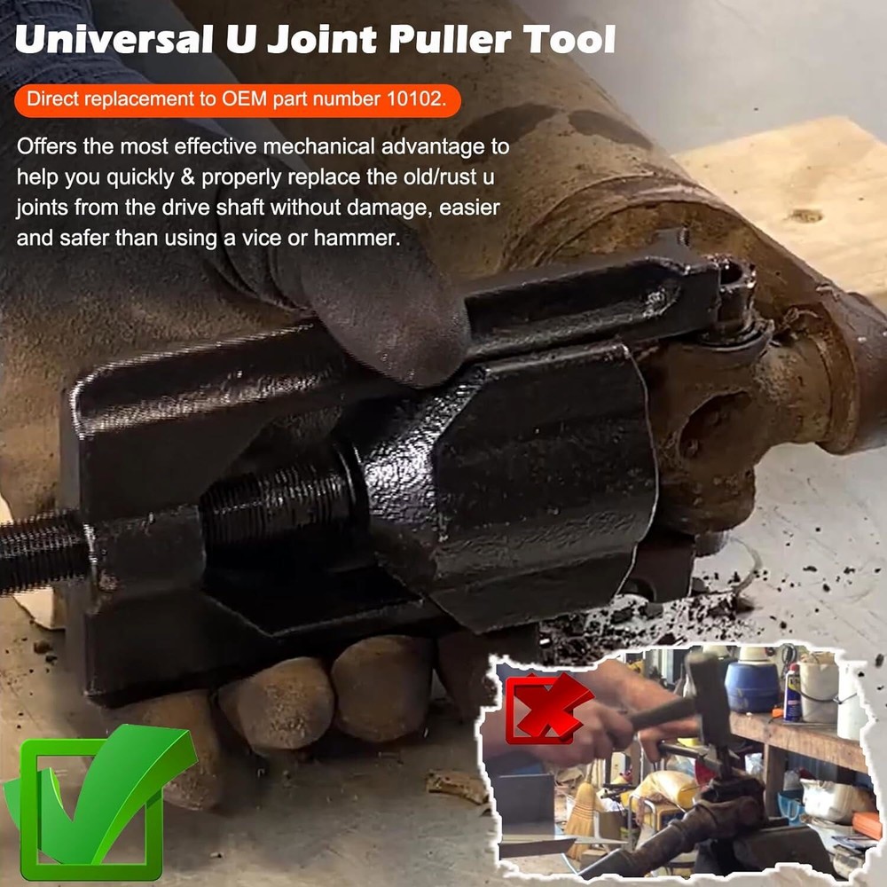 For Spicer Series 10102 Universal Joint Puller & 5192 Bearing Cup Installer Tool