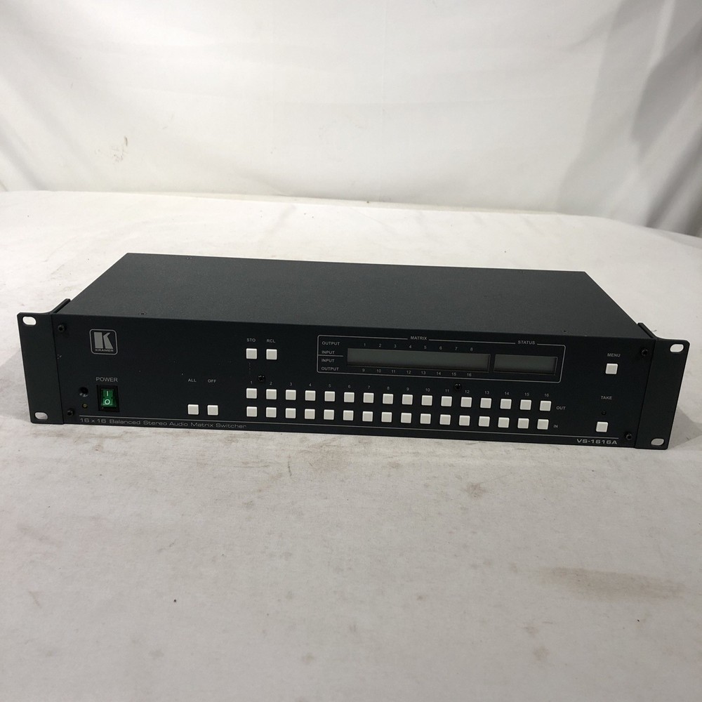 KRAMER VS-1616A 16 CHANNEL BALANCED AUDIO MATRIX SWITCHER