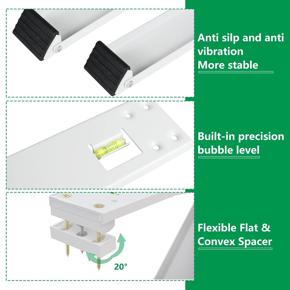 Window Air Conditioner Bracket, Heavy Duty Window AC Support Bracket with 2 A...