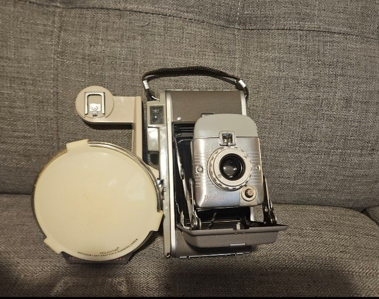 Vintage Polaroid Land Camera W/ Many Original Documents And Case
