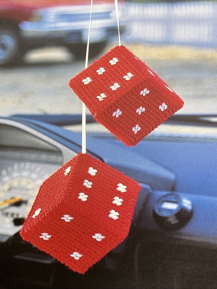Potpourri Car Dice Annie's Attic Plastic Canvas Pattern Page