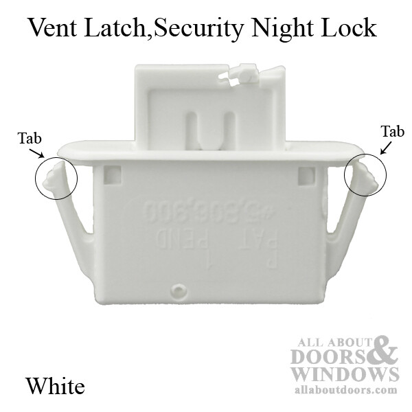 Plastic Security Night / Vent Latch - Choose Color