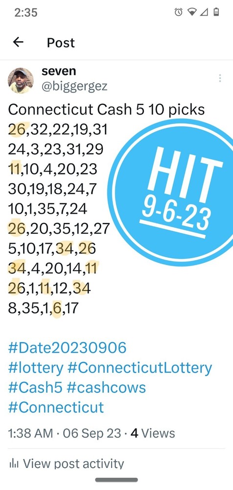 Connecticut Cash 5 Numbers software CD for Windows 7 & 8 & 10