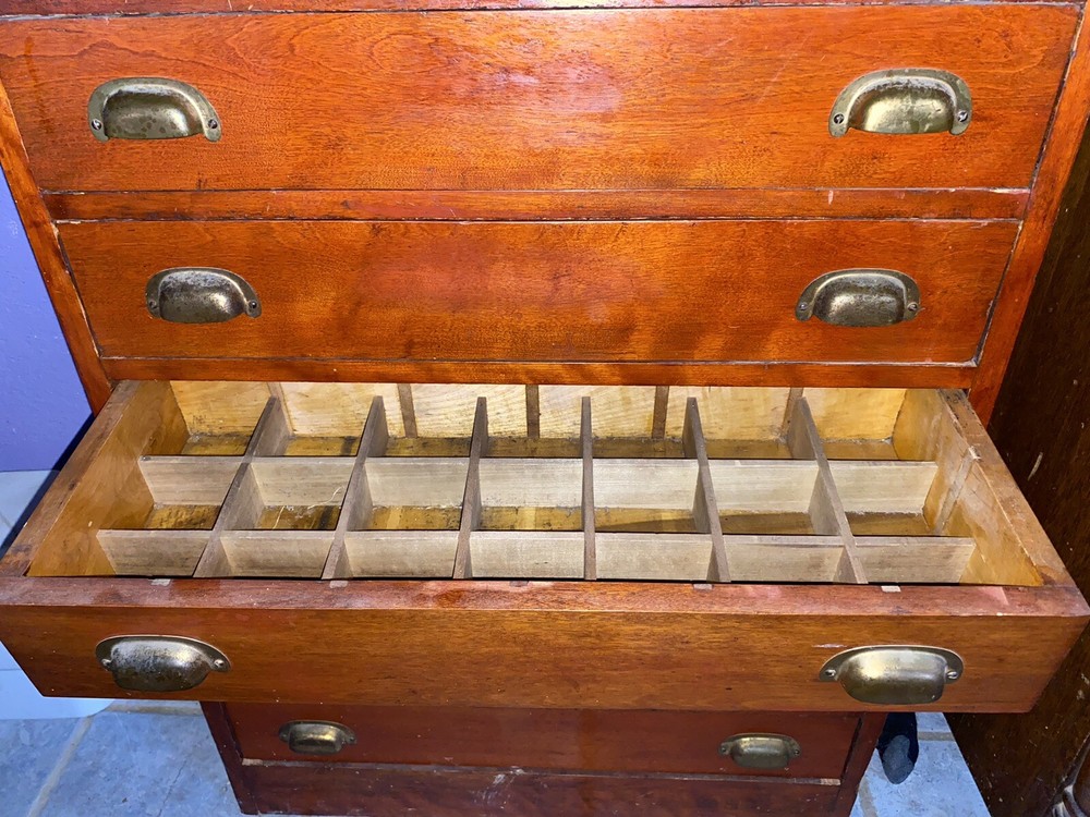 Antique Bookshelf With Drawers