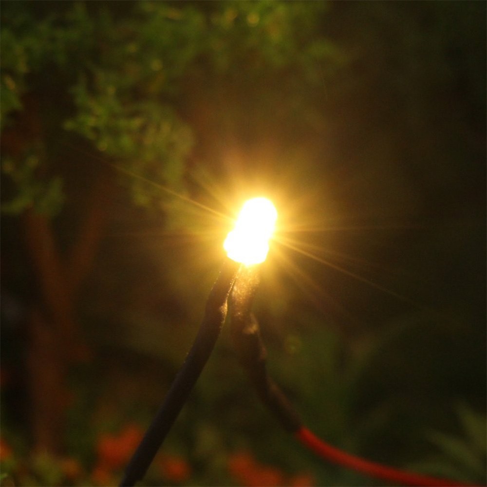 Pre Wired 3mm Warm White Led Lamp Light Set 12V ~ 18V for Train Layout