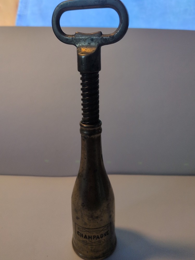 Vintage Brass Cork Puller For Champagne