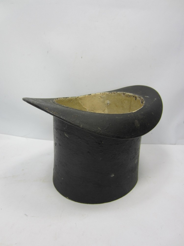 Antique Cast Iron Top Hat Spittoon