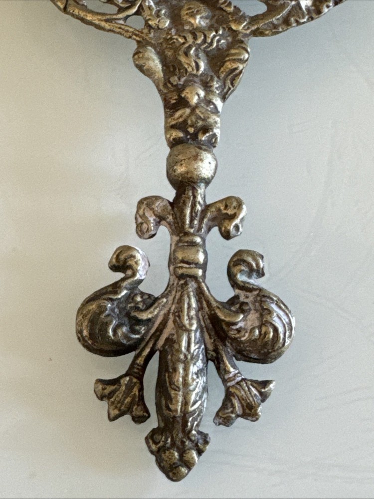 Antique Brass Ornate Tea Strainer