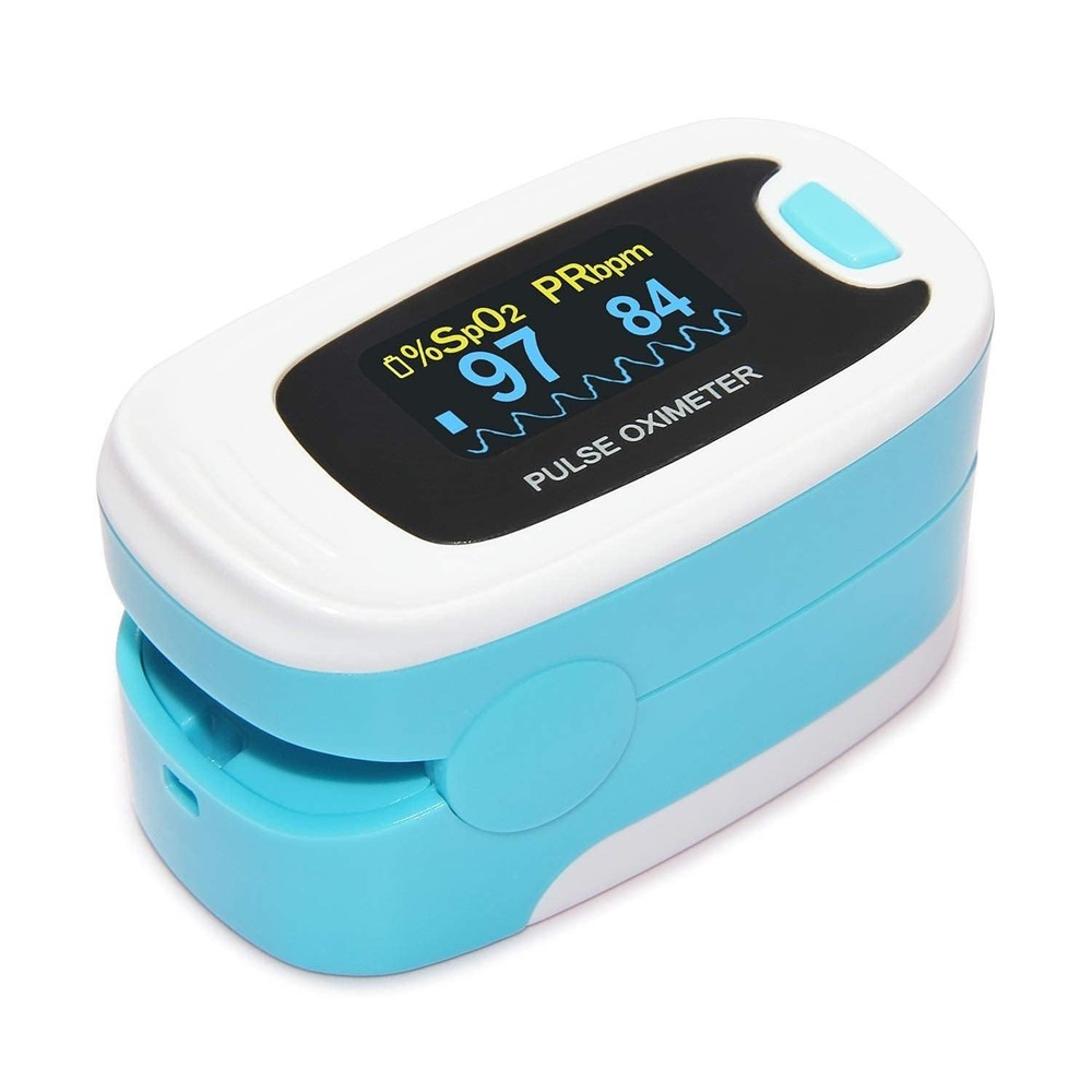 Lightweight Pulse Oximeter with Quick Readings & Adjustable Brightness For Ease