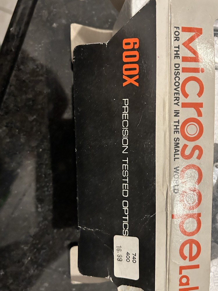 Vintage Microscope Chemistry Experiment Kit Set w Microscope Educational