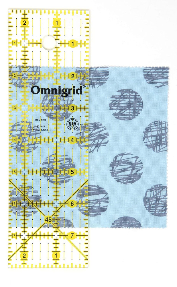Omnigrid Ruler, 2-1/2 X 8-Inch, Clear