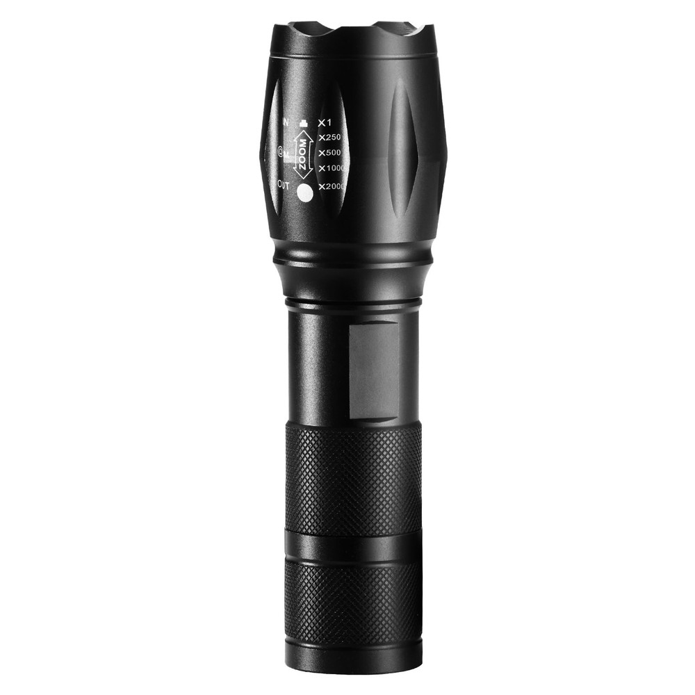 2 Pack Flashlights Torch 2000 High Lumens 5 Modes Adjustable Focus Flashli